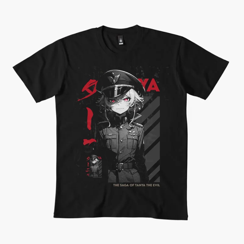 0327 Youjo Senki The Evil Tanya Degurechaff Gift t shirt Anime girls Graphic Tee 100% cotton print Y2K clothes Large size Tops
0327 Youjo Senki The Evil Tanya Degurechaff Gift t shirt Anime girls Graphic Tee 100% cotton print Y2K clothes Large size Tops