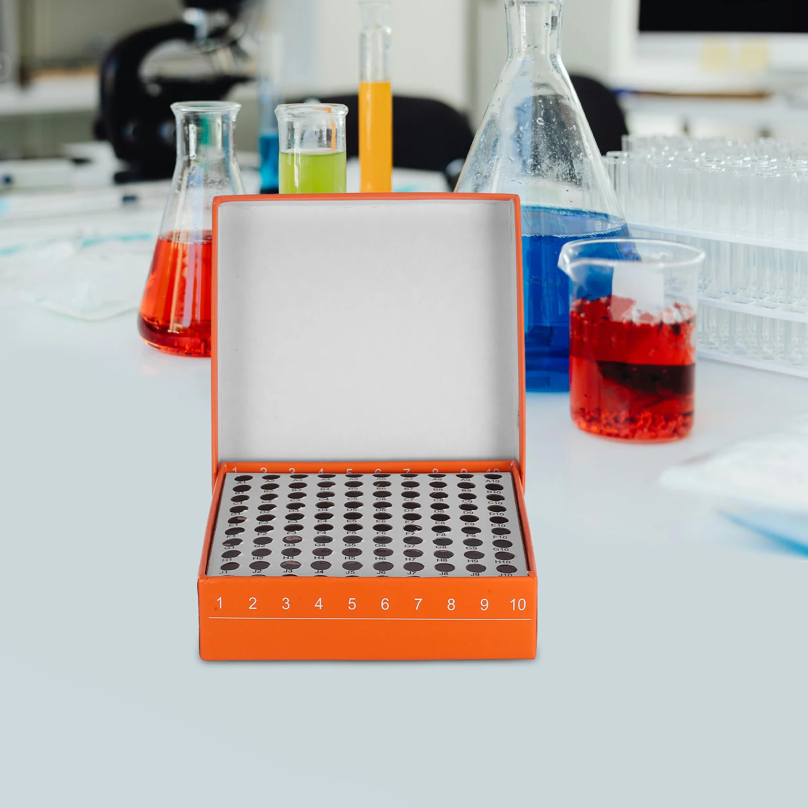Freezer Storage Box With Grid Paper Organizer For Test Tubes Sampling Tubes Vials Flip Top Leakproof Lab Freezer
Freezer Storage Box With Grid Paper Organizer For Test Tubes Sampling Tubes Vials Flip Top Leakproof Lab Freezer