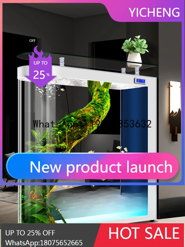 Аквариум-перегородка для гостиной, средний и большой, с автоматическим фильтром, для золотых рыбок
Аквариум-перегородка для гостиной, средний и большой, с автоматическим фильтром, для золотых рыбок