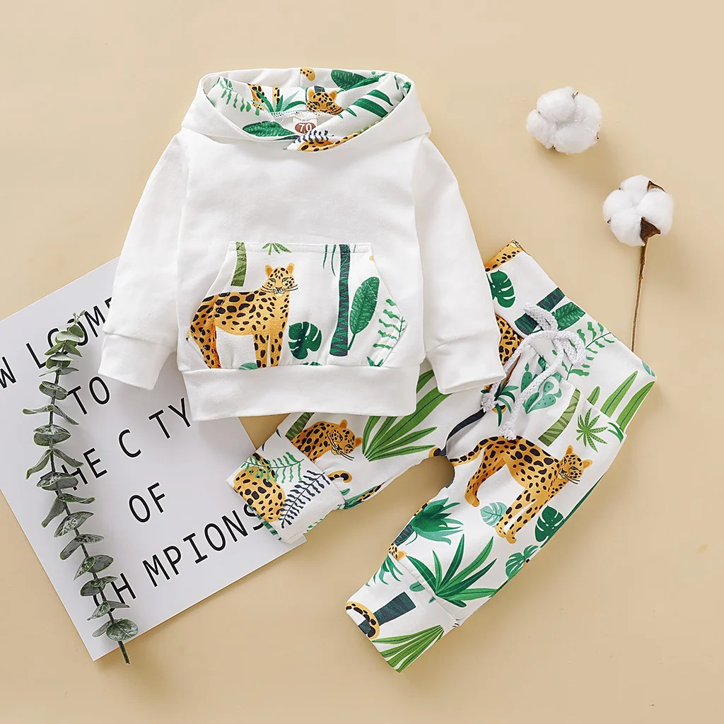 Children Clothing Animal Hooded Suit + Tiger Print Pants 2-pieces Boys Girls Autumn Long Sleeve Kid Clothes for baby 1 2 3 years
Children Clothing Animal Hooded Suit + Tiger Print Pants 2-pieces Boys Girls Autumn Long Sleeve Kid Clothes for baby 1 2 3 years