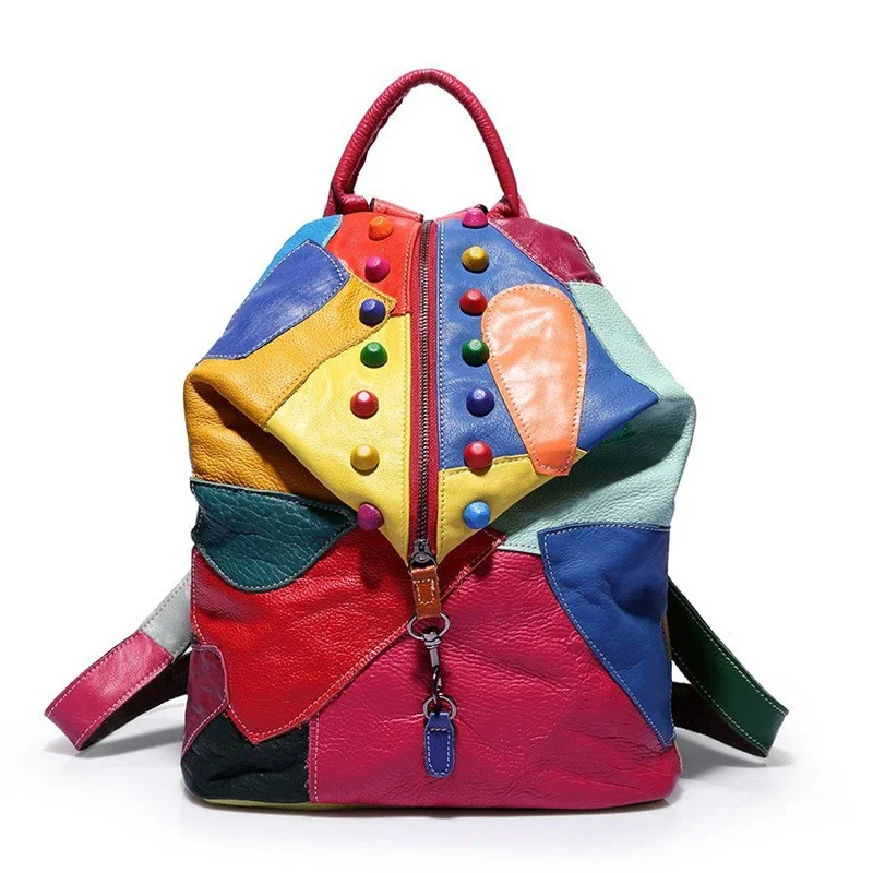 Кожаная сумка, рюкзак из воловьей кожи, модный индивидуальный уличный маленький рюкзак с цветными блоками, мужская и женская одежда, одинаковые рюкзаки
Кожаная сумка, рюкзак из воловьей кожи, модный индивидуальный уличный маленький рюкзак с цветными блоками, мужская и женская одежда, одинаковые рюкзаки