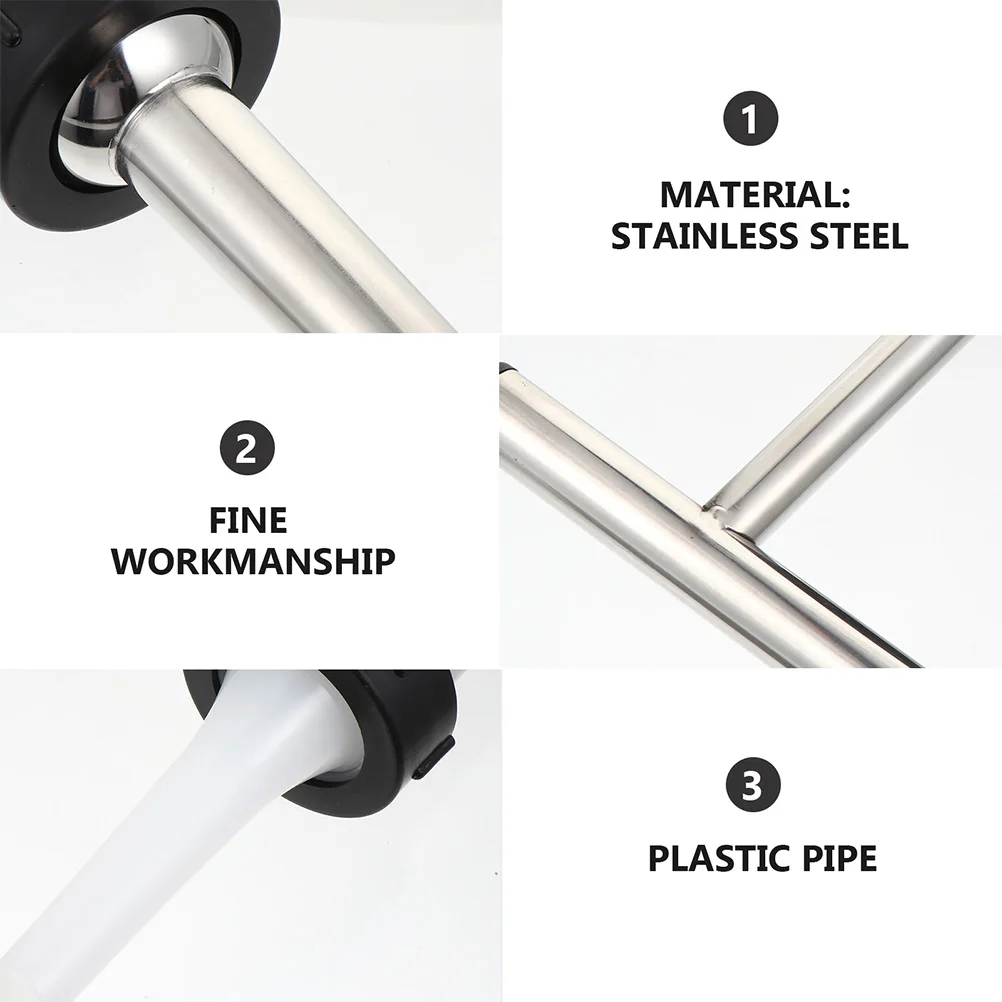 1 set Stainless Steel Filler Manual Stuffer Machine Kit Meat Filling Tool Easy Install Labor Saving Making Tool Sausage 
1 set Stainless Steel Filler Manual Stuffer Machine Kit Meat Filling Tool Easy Install Labor Saving Making Tool Sausage