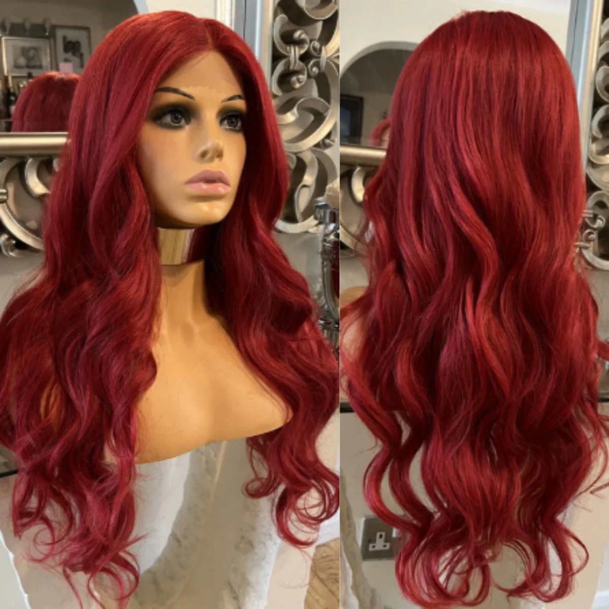 Red Wig Long Body Wave Lace Front Wigs 13x4 HD Lace Wig Transparent Synthetic High Quality White Glueless Pre Plucked For Wemon
Red Wig Long Body Wave Lace Front Wigs 13x4 HD Lace Wig Transparent Synthetic High Quality White Glueless Pre Plucked For Wemon