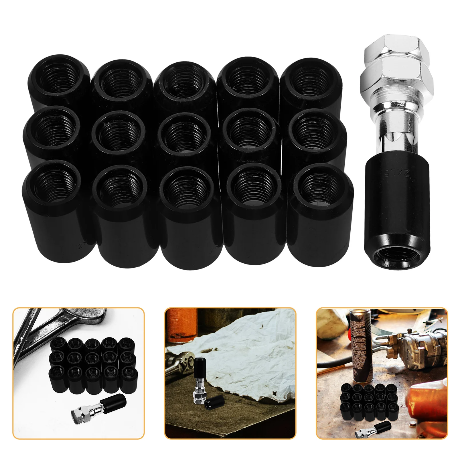 1Set Car Wheel Nut Caps 12x1.5 Black Lug Nut Covers Anti-Theft Durable Tire Bolt Protective Accessories 12x1.5 Lug Nuts Black
1Set Car Wheel Nut Caps 12x1.5 Black Lug Nut Covers Anti-Theft Durable Tire Bolt Protective Accessories 12x1.5 Lug Nuts Black