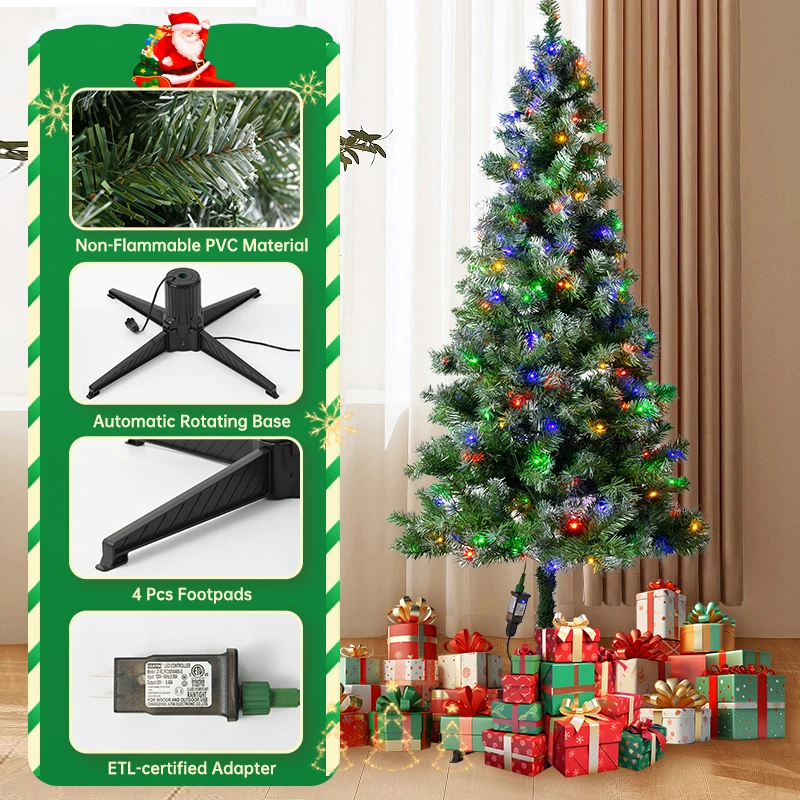 Smart Rotating Christmas Tree High quality Artificial Tree for Christmas Decoration
Smart Rotating Christmas Tree High quality Artificial Tree for Christmas Decoration