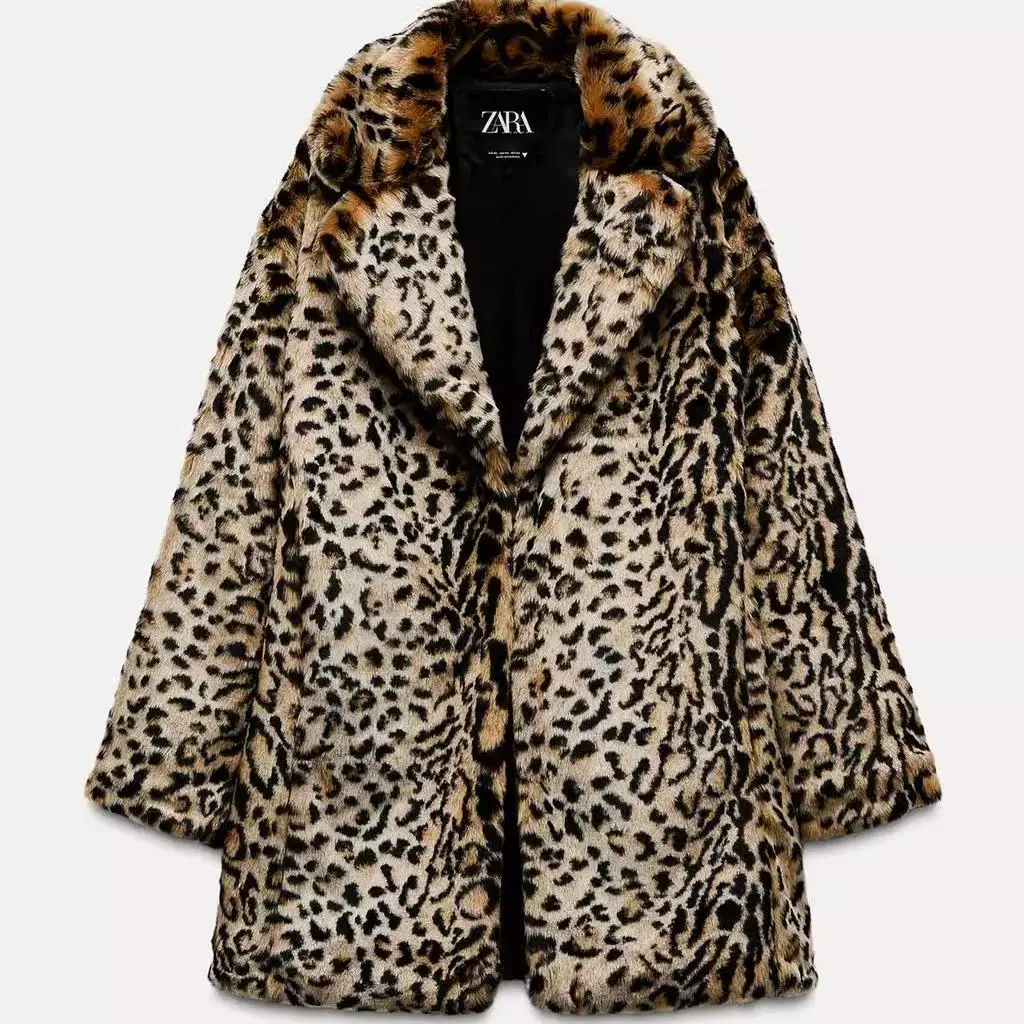 Autumn Winter New Arrival TRF Women's Faion Animal Print Artificial Fur Effect Jaet Versatile Outerwear 25577
Autumn Winter New Arrival TRF Women's Faion Animal Print Artificial Fur Effect Jaet Versatile Outerwear 25577