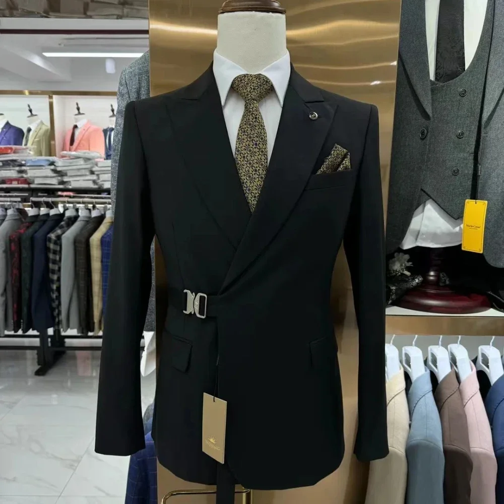 Fashion Men's Suit Two-pieces Wedding Groom Male Business Korean Banquet Jacket and Pants
Fashion Men's Suit Two-pieces Wedding Groom Male Business Korean Banquet Jacket and Pants