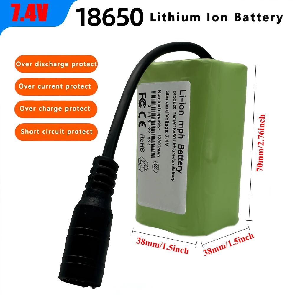 NEW7.4V 19800mAh Original T188 2011-5 T888 V007 H18 C18 2S2P Li-ion Battery pack for Remote Control/RC Fishing Bait Boat battery
NEW7.4V 19800mAh Original T188 2011-5 T888 V007 H18 C18 2S2P Li-ion Battery pack for Remote Control/RC Fishing Bait Boat battery