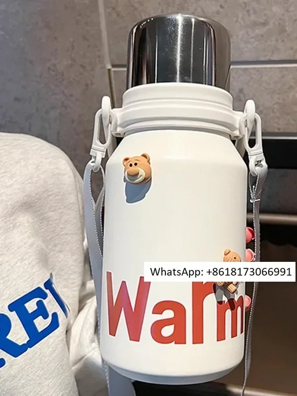 French Fad Sincgo ton bucket large belly insulated cup 1000ml with straw 316 stainless steel water cup for women
French Fad Sincgo ton bucket large belly insulated cup 1000ml with straw 316 stainless steel water cup for women