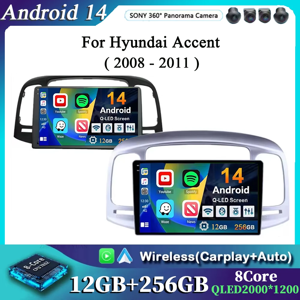 Android 14 Auto For Hyundai Accent 2008 2009 2010 2011 Car Radio Multimedia Video Player Navigation GPS 360 Camera No 2din dvd
Android 14 Auto For Hyundai Accent 2008 2009 2010 2011 Car Radio Multimedia Video Player Navigation GPS 360 Camera No 2din dvd