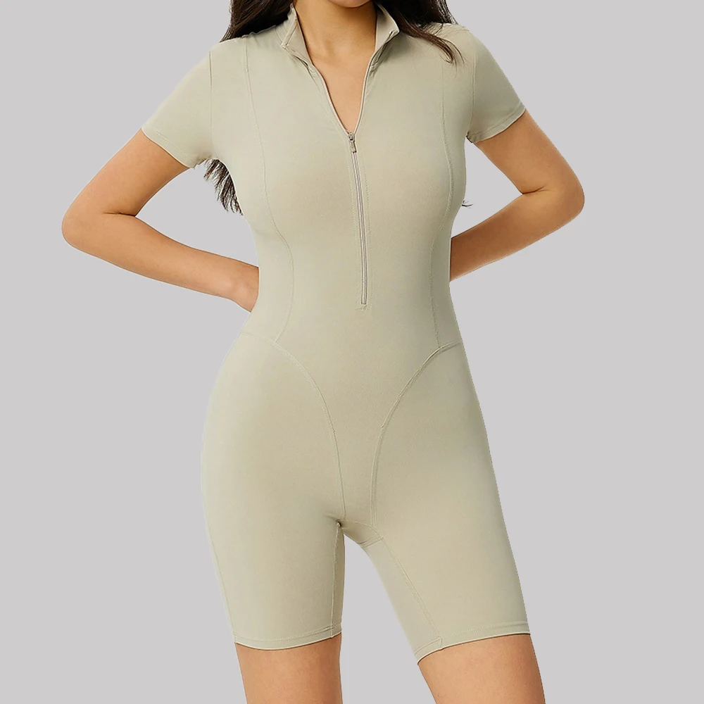 Женский спортивный комбинезон для йоги с молнией, короткий рукав, для фитнеса, с эффектом подтяжки бедер, цельный, для тренировок в зале
Женский спортивный комбинезон для йоги с молнией, короткий рукав, для фитнеса, с эффектом подтяжки бедер, цельный, для тренировок в зале
