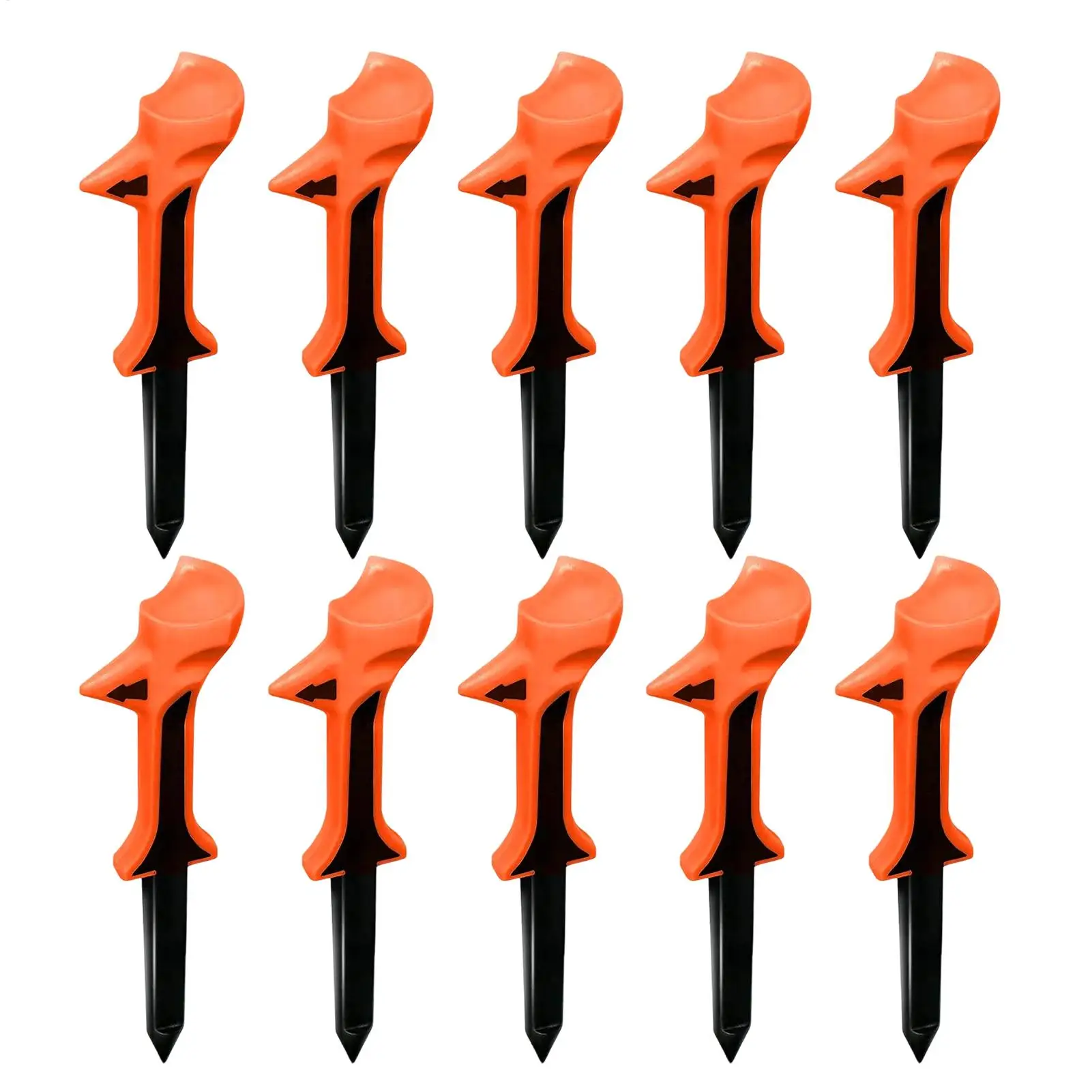 10pcs Golfing Tees Double-layered Golf Tees 3.15 Inch Tall Holder 10 Degree Slant Head Design Golf Ball Tee For Golf Supplies
10pcs Golfing Tees Double-layered Golf Tees 3.15 Inch Tall Holder 10 Degree Slant Head Design Golf Ball Tee For Golf Supplies