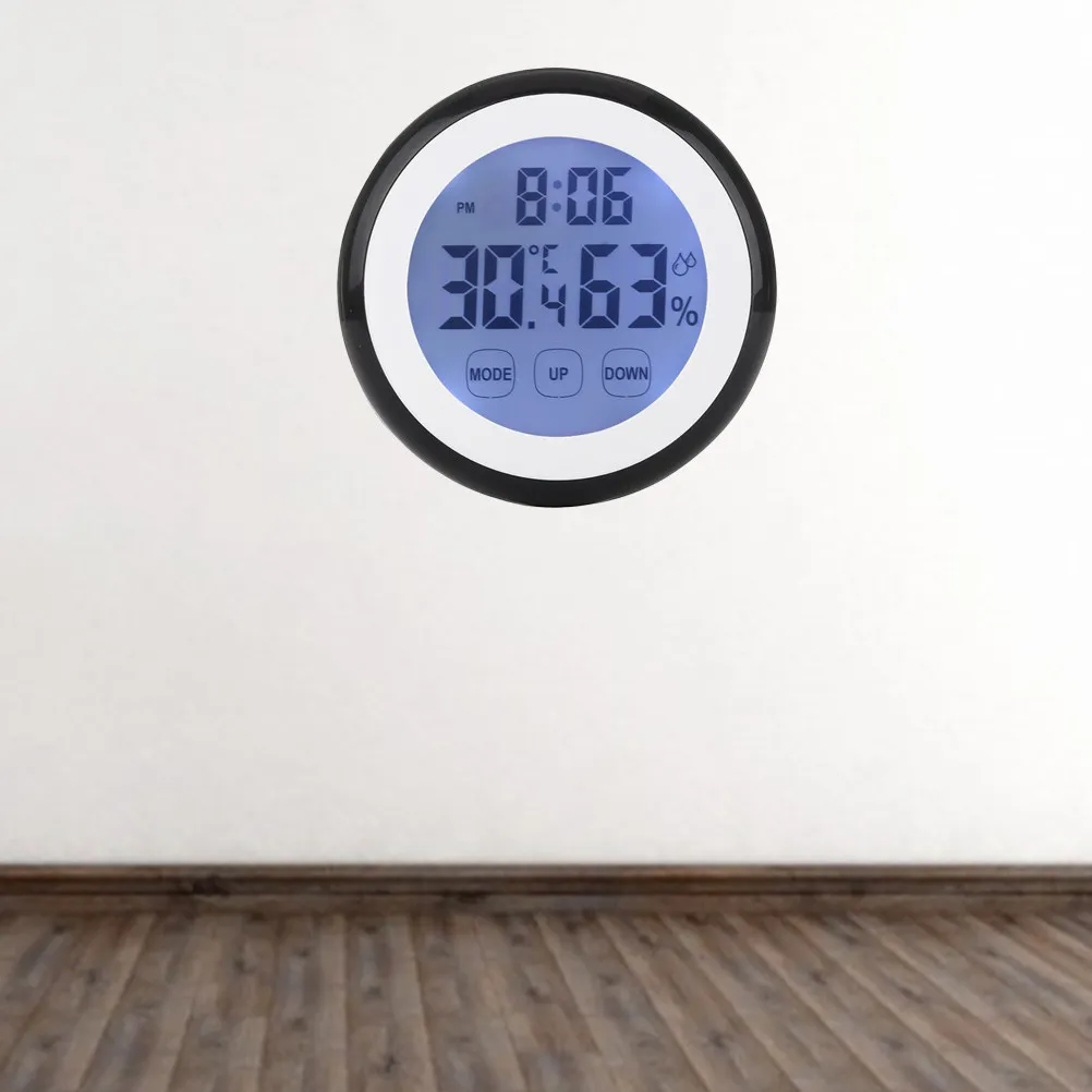 Touch Screen LCD Digital Temperature Humidity Meter Thermometer Hygrometer Clock Calendar with Kickstand Wall Mount for Home
Touch Screen LCD Digital Temperature Humidity Meter Thermometer Hygrometer Clock Calendar with Kickstand Wall Mount for Home