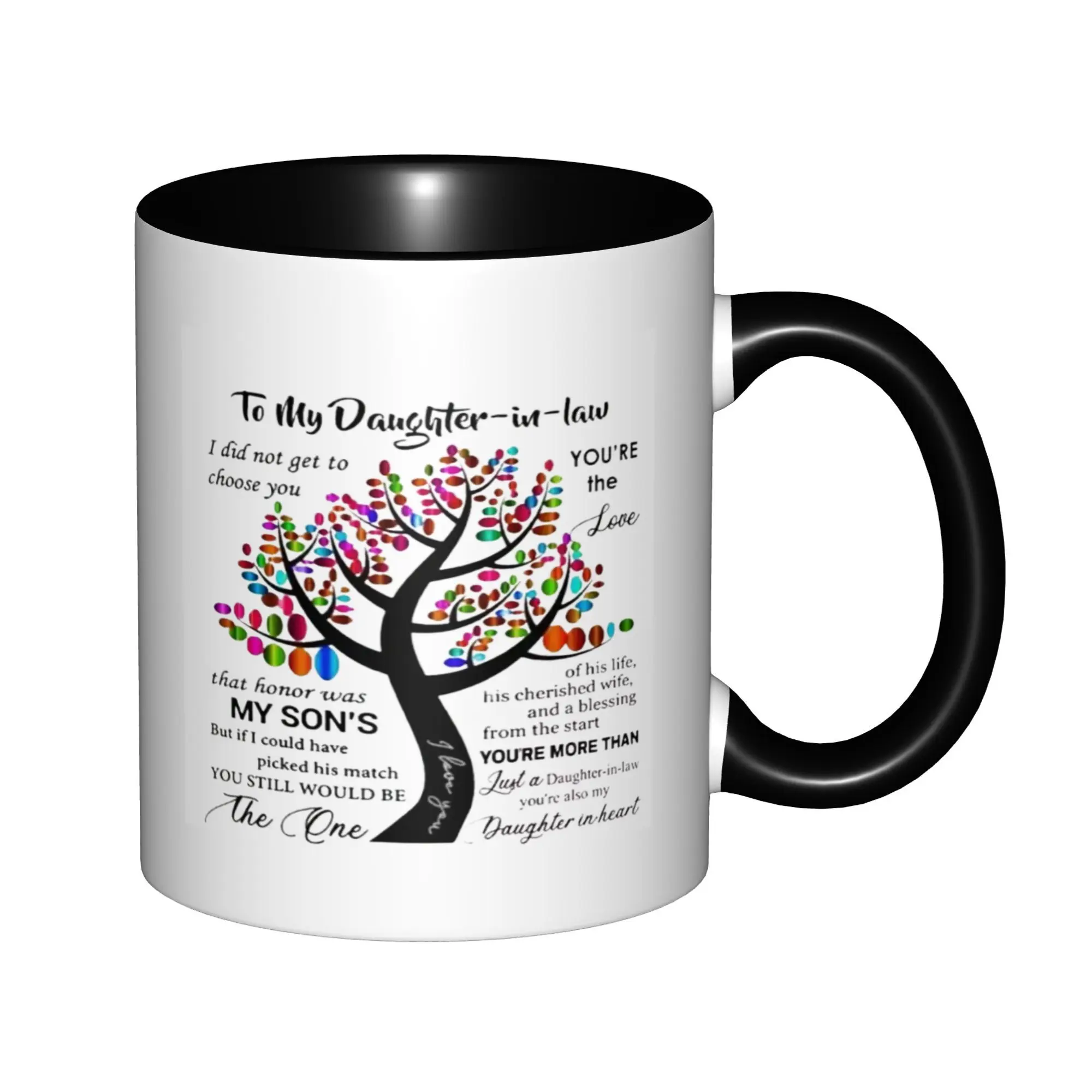 To My Daughter in Law Wedding Gift Mugs With Black Handle Birthday Coffee Mugs Ceramic Tea Cups 11oz
To My Daughter in Law Wedding Gift Mugs With Black Handle Birthday Coffee Mugs Ceramic Tea Cups 11oz