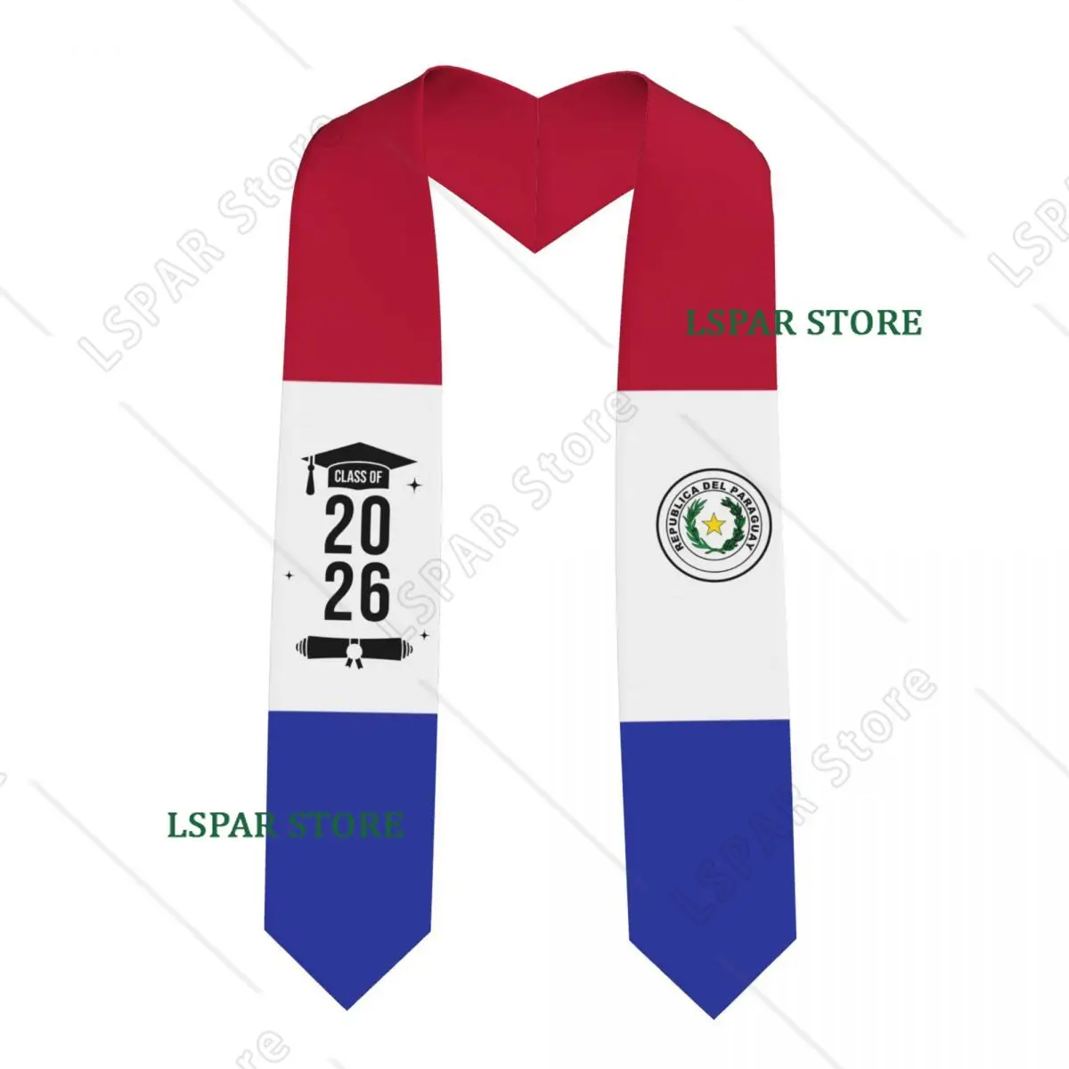 Class Of 2026 Paraguay Flag Graduation Stole Sash Scarf For International Students Proud 183CM Long
Class Of 2026 Paraguay Flag Graduation Stole Sash Scarf For International Students Proud 183CM Long