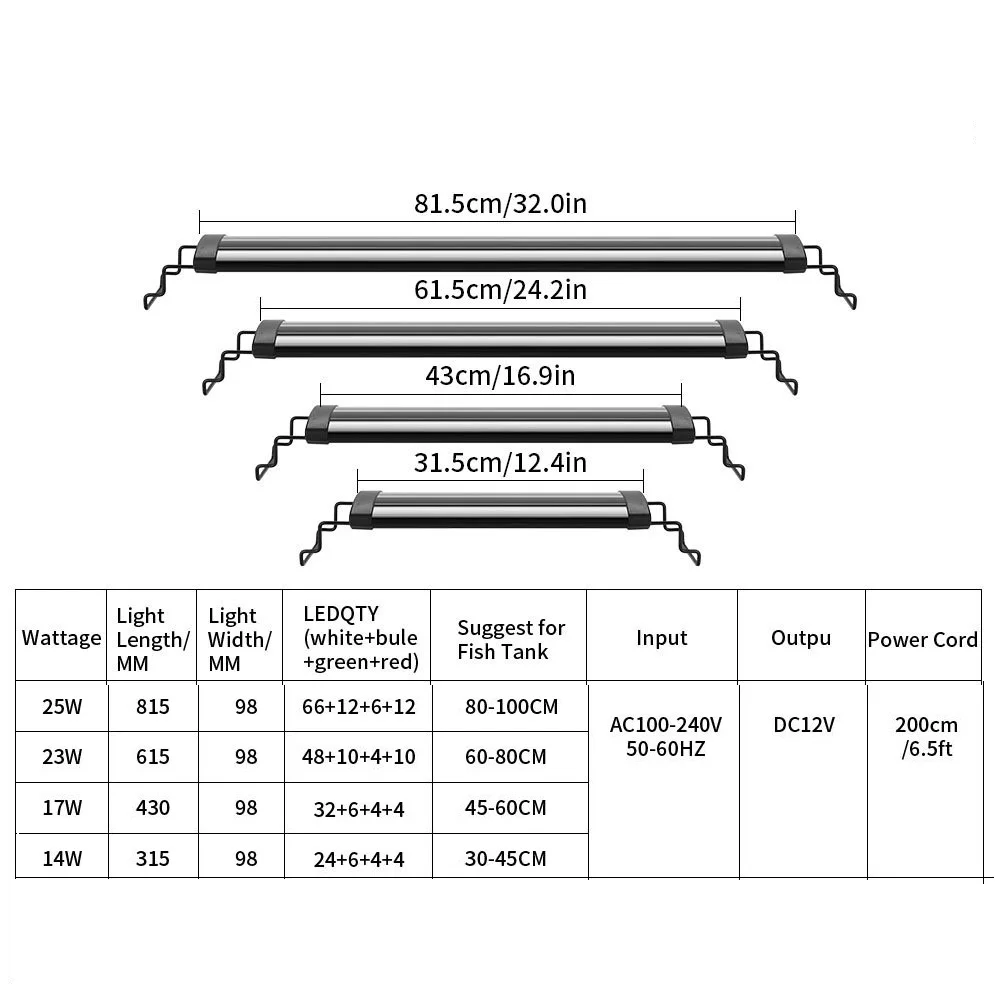 1 шт., осветляющая лампа для аквариума, 100 ~ 240 В/50-60 Гц, прочная и долговечная лампа для растений, аквариум, незаменимое использование-амфибия
1 шт., осветляющая лампа для аквариума, 100 ~ 240 В/50-60 Гц, прочная и долговечная лампа для растений, аквариум, незаменимое использование-амфибия