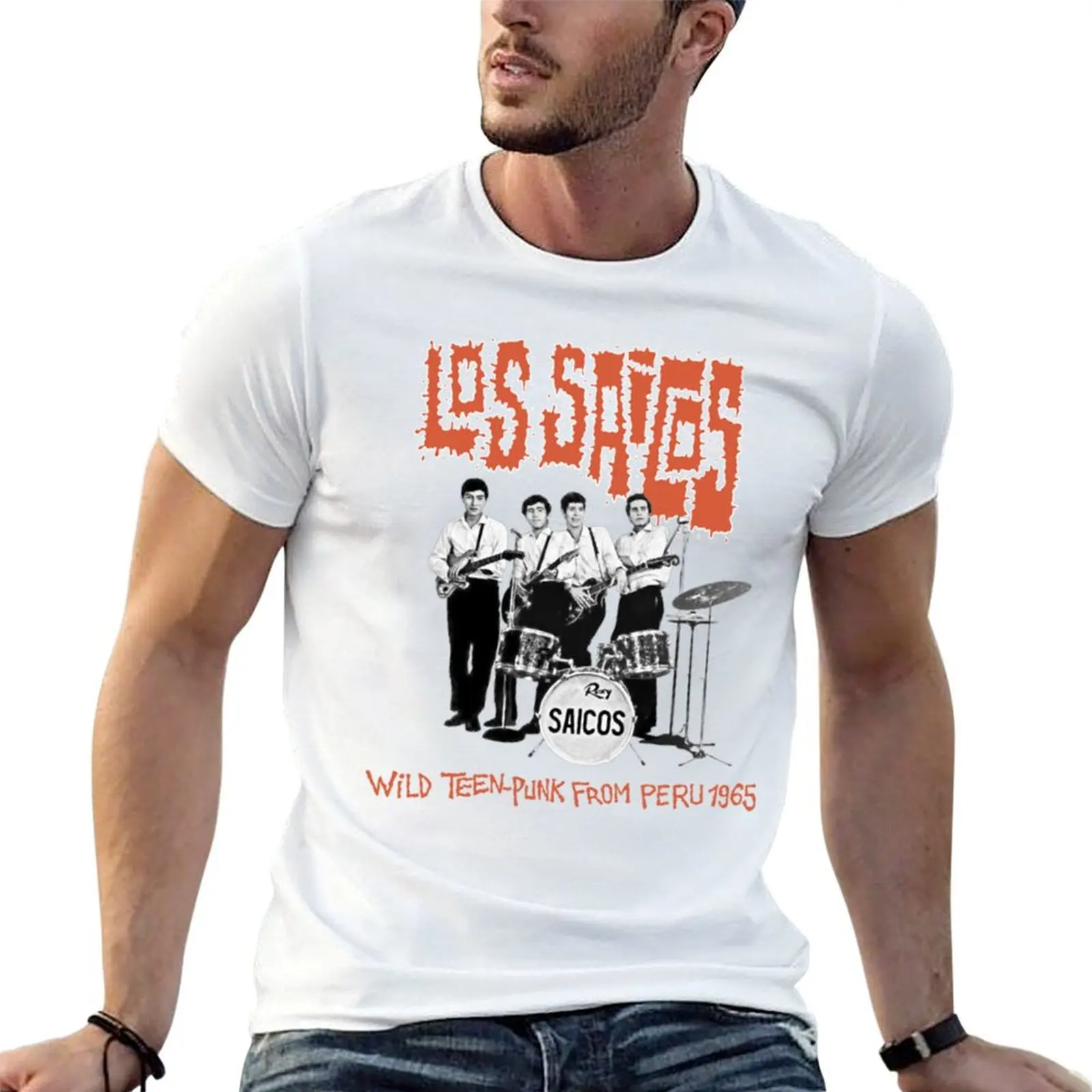 t Punk T-Shirt Band man graphic t Rock shirts shirts Los Saicos designer
t Punk T-Shirt Band man graphic t Rock shirts shirts Los Saicos designer