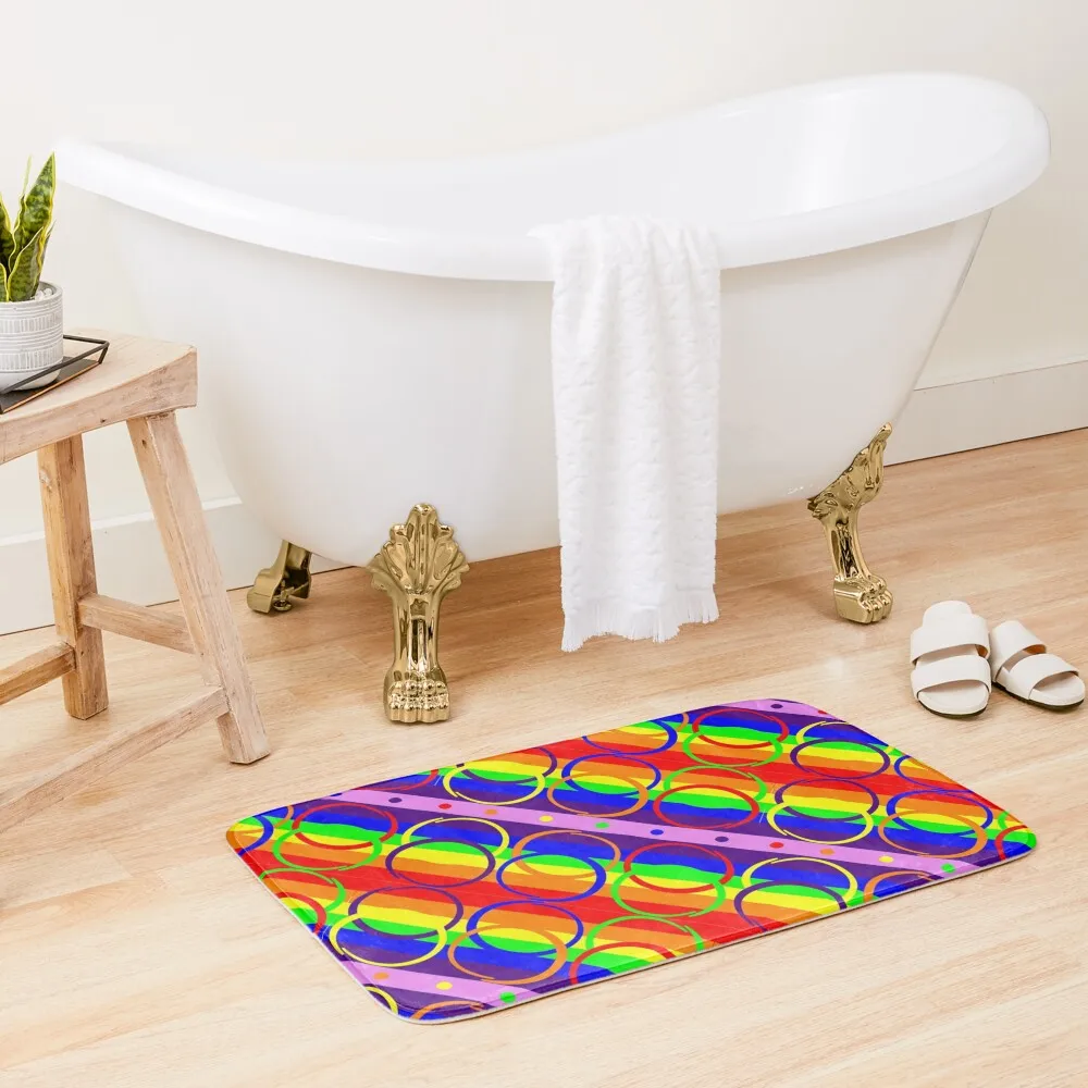 Rainbow rings Bath Mat Carpet Carpet Carpet Washable Non-Slip Kitchen Rug Rug Foot Rugs Living Room Mat
Rainbow rings Bath Mat Carpet Carpet Carpet Washable Non-Slip Kitchen Rug Rug Foot Rugs Living Room Mat