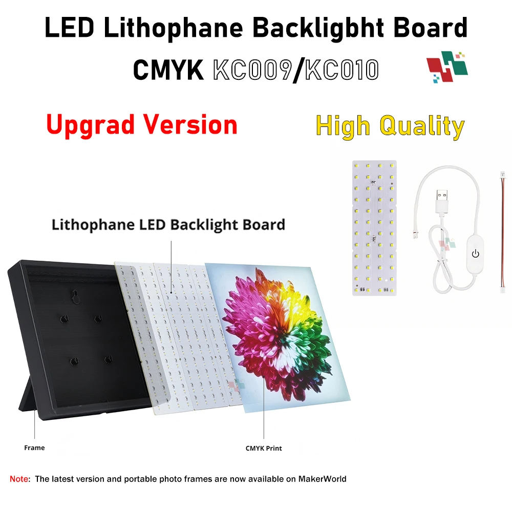 KC010 Lithophane CMYK PLAFilament Нить для 3D-принтера FDM для 3D-принтера фоторамки Задняя подсветка Пластина 1,75 мм Pla Lithophane
KC010 Lithophane CMYK PLAFilament Нить для 3D-принтера FDM для 3D-принтера фоторамки Задняя подсветка Пластина 1,75 мм Pla Lithophane