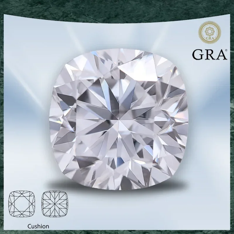 Moissanite Square Cushion Shape Highest Grade Super White D Color VVS1 Top Charms Jewelry Making Materials with Certificate
Moissanite Square Cushion Shape Highest Grade Super White D Color VVS1 Top Charms Jewelry Making Materials with Certificate
