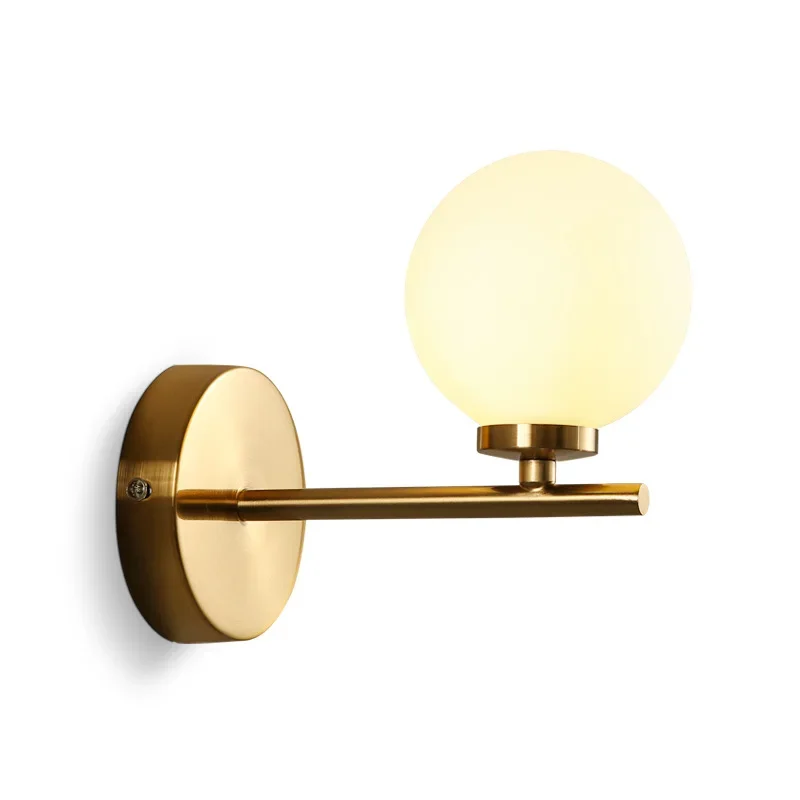Nordic Glass Ball LED Wall Light for Bedside Indoor 3w 6w 9w Wall Lamp Sconce with G4 Bulb for Bathroom Mirror Light AC110-220V
Nordic Glass Ball LED Wall Light for Bedside Indoor 3w 6w 9w Wall Lamp Sconce with G4 Bulb for Bathroom Mirror Light AC110-220V
