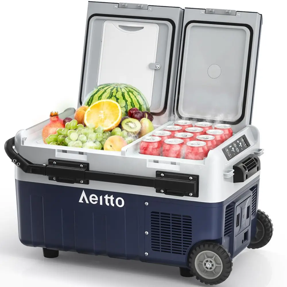 12 Volt Car Refrigerator, 32QT30L Dual Zone Portable Car Fridge Freezer 468 Electric Cooler Dual Temp Control Cooling Freezing
12 Volt Car Refrigerator, 32QT30L Dual Zone Portable Car Fridge Freezer 468 Electric Cooler Dual Temp Control Cooling Freezing
