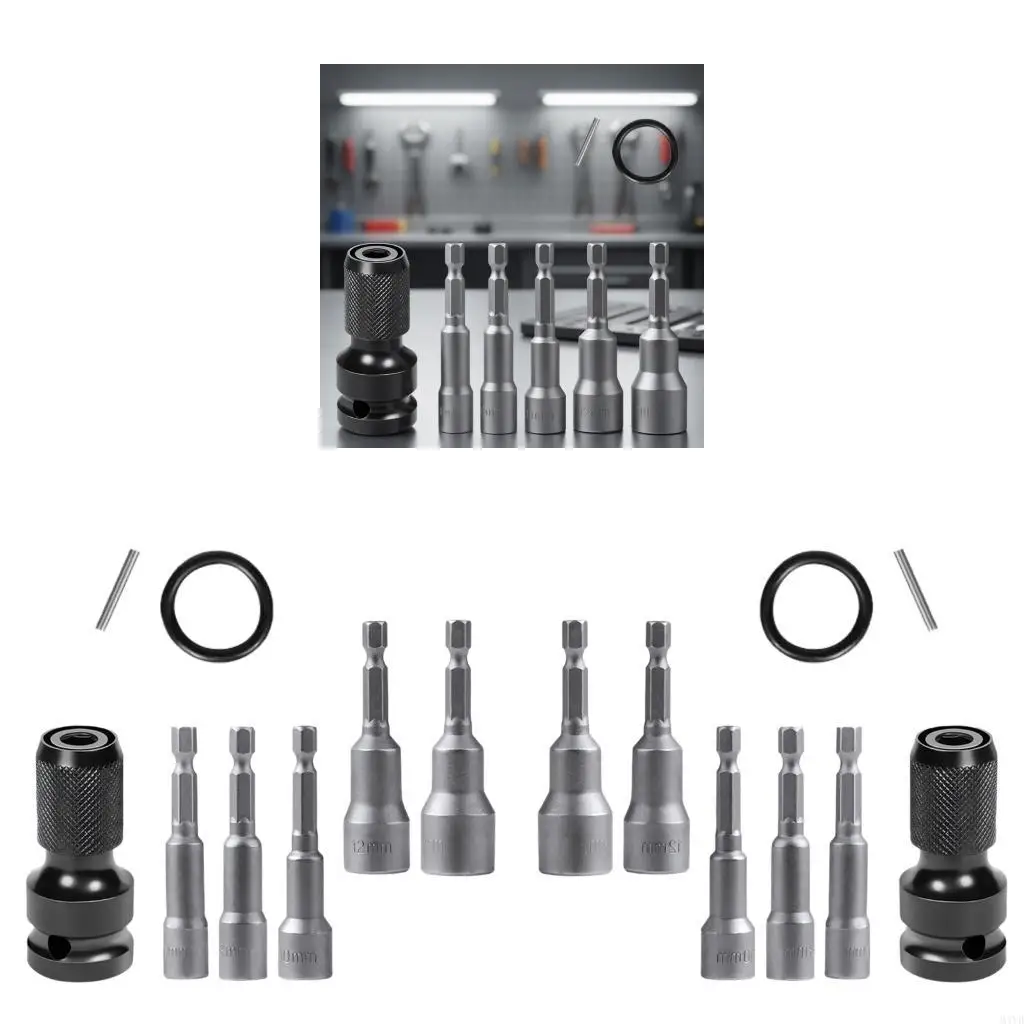 Practical Power Tool Adapter Convert 1/2Inch to 1/4Inch Drive Sockets Wrenches Extension Set for Mechanics and DIY M4YD
Practical Power Tool Adapter Convert 1/2Inch to 1/4Inch Drive Sockets Wrenches Extension Set for Mechanics and DIY M4YD