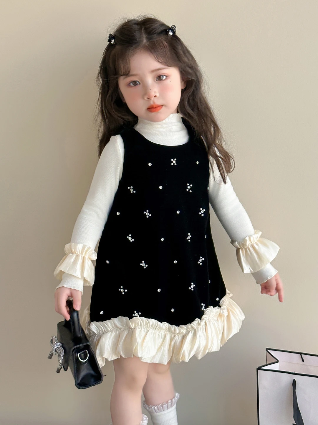 Комплект из бархатной юбки Thi для девочек Sweet Sle Long Sve round Ne, двухсекционный костюм с базой и жилетом Dr для малышей
Комплект из бархатной юбки Thi для девочек Sweet Sle Long Sve round Ne, двухсекционный костюм с базой и жилетом Dr для малышей