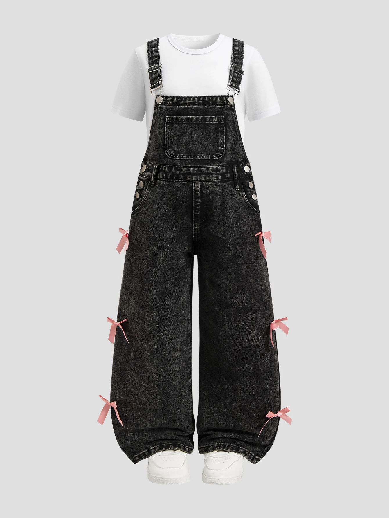 LEHONCRAFT Adjustable Side Butterfly Knot Denim Overalls for Girls 7-14 Years Old Winter Spring Summer Autumn Wear
LEHONCRAFT Adjustable Side Butterfly Knot Denim Overalls for Girls 7-14 Years Old Winter Spring Summer Autumn Wear