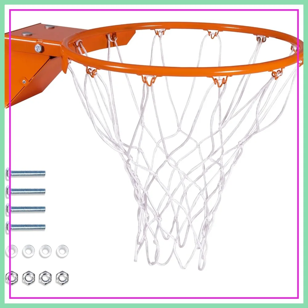 18" Steel Basketball Rim - Fixed or Breakaway - Replacement or Garage Mount
18" Steel Basketball Rim - Fixed or Breakaway - Replacement or Garage Mount