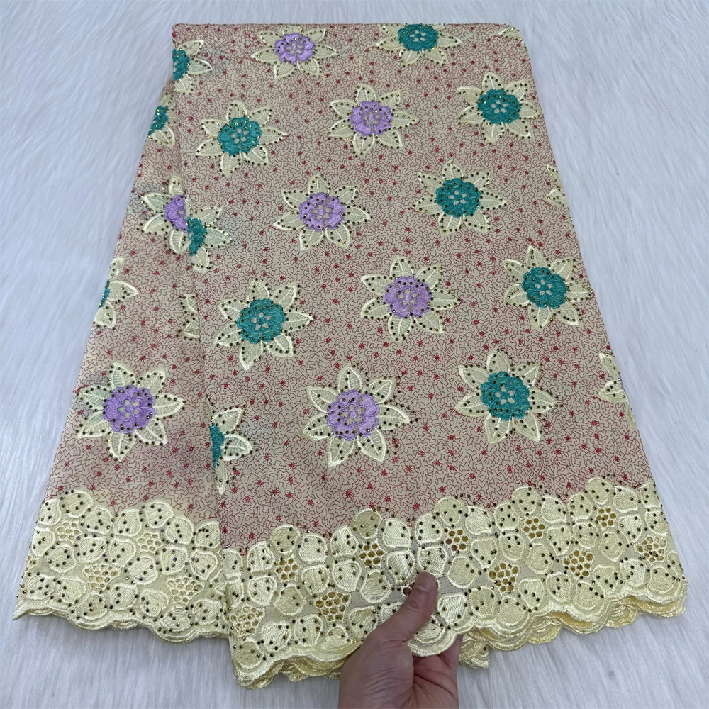 2024 Latest Swiss Lace Fabric Embroidery High Quality African Lace Voile Fabrics For Women Dress 5 Yards
2024 Latest Swiss Lace Fabric Embroidery High Quality African Lace Voile Fabrics For Women Dress 5 Yards