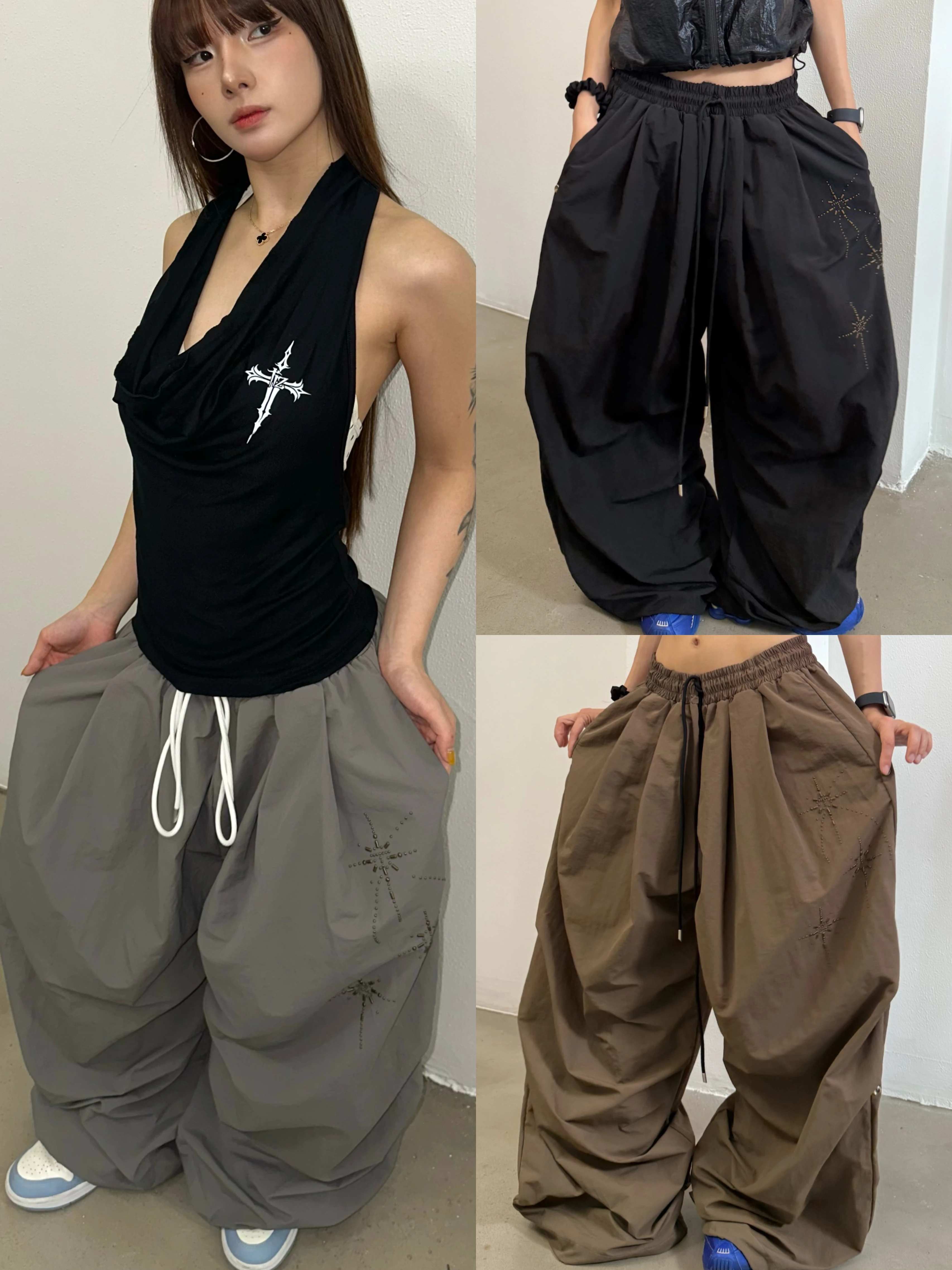 Quick Dry Loose Fit Printed Multi Buckle TIZ American Retro Rivet Street Style Wide Leg Pants for Men And Women
Quick Dry Loose Fit Printed Multi Buckle TIZ American Retro Rivet Street Style Wide Leg Pants for Men And Women