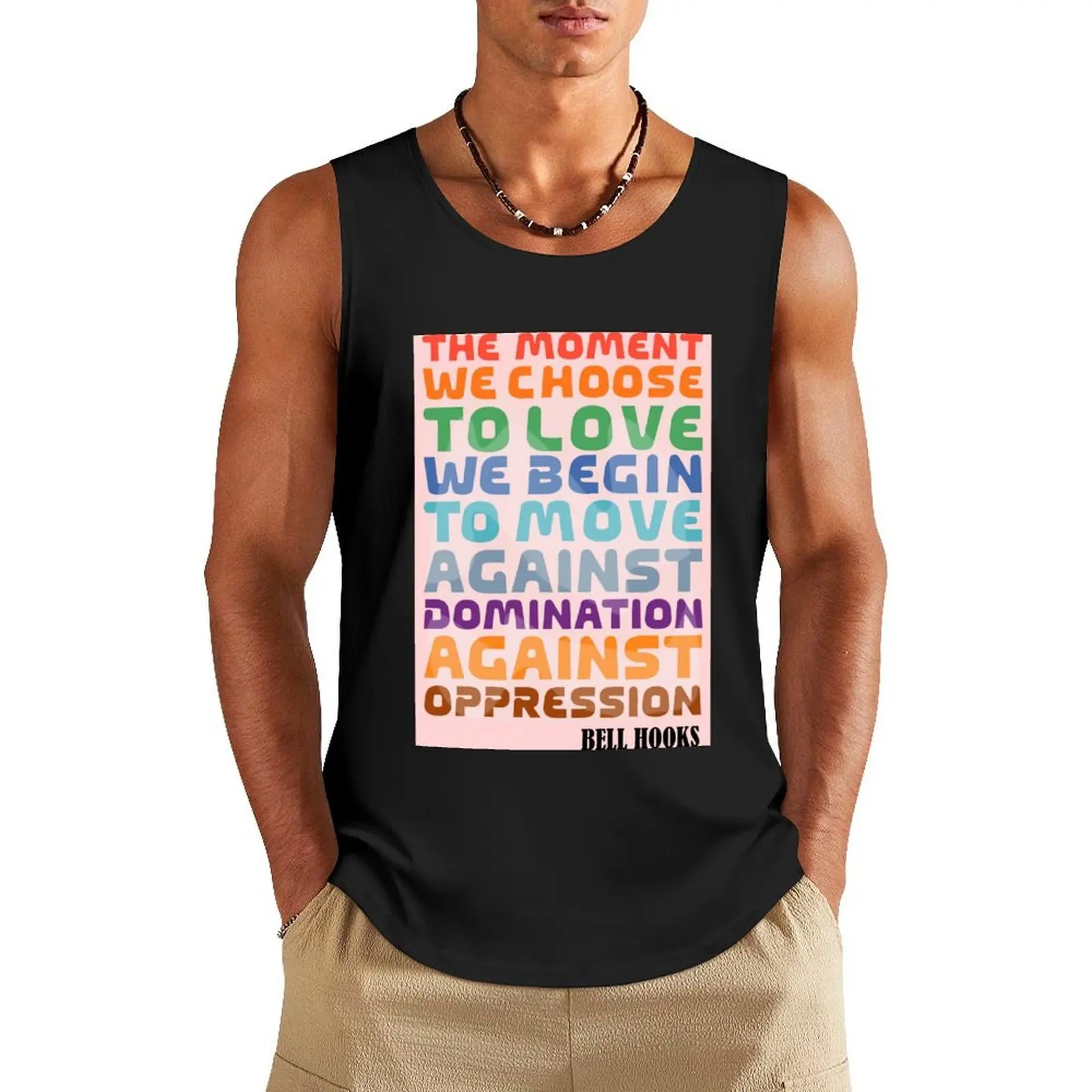 Bell Hooks Quotes| Melanine Black the Prime Element Black Pride Tank Top sleeveless t-shirts for men Men's clothing brands Vest
Bell Hooks Quotes| Melanine Black the Prime Element Black Pride Tank Top sleeveless t-shirts for men Men's clothing brands Vest