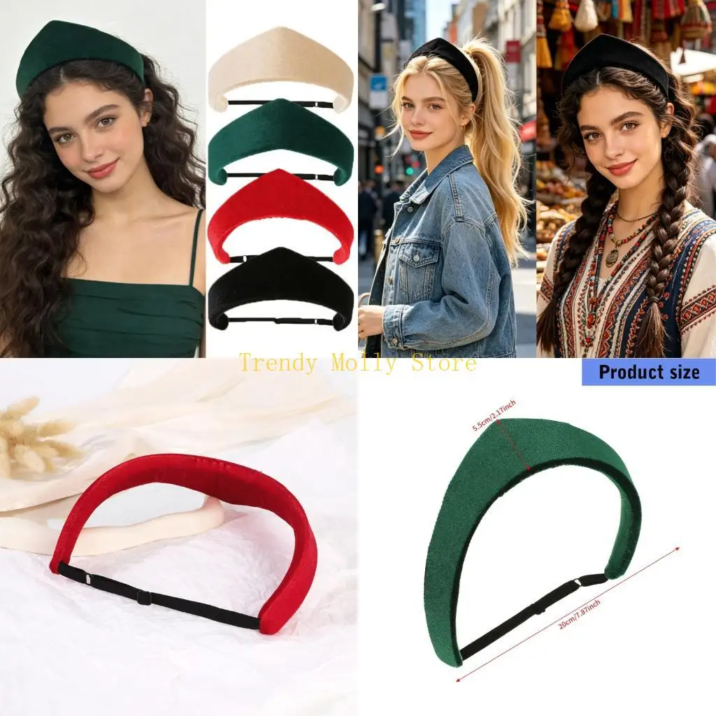 N5KB Modern Pleuche Color Hair Band Elegant Accent Headwear For Daily Use
N5KB Modern Pleuche Color Hair Band Elegant Accent Headwear For Daily Use