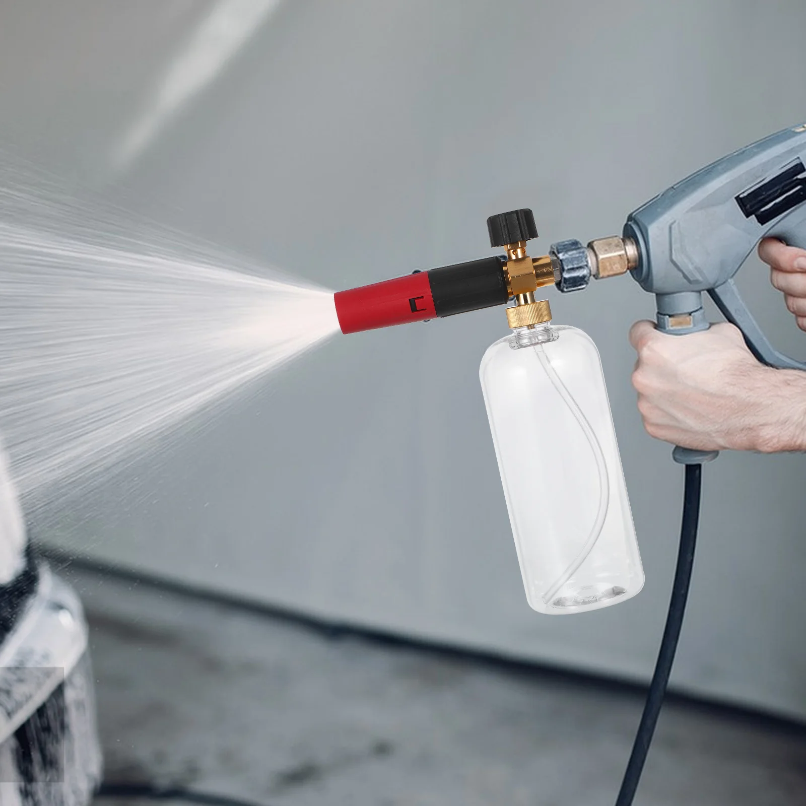 High Pressure Car Wash Foam Sprayer Bottle Wide Mouth Heavy-Duty Copper Plastic Connector For Garden Hose Garage Use Durable
High Pressure Car Wash Foam Sprayer Bottle Wide Mouth Heavy-Duty Copper Plastic Connector For Garden Hose Garage Use Durable