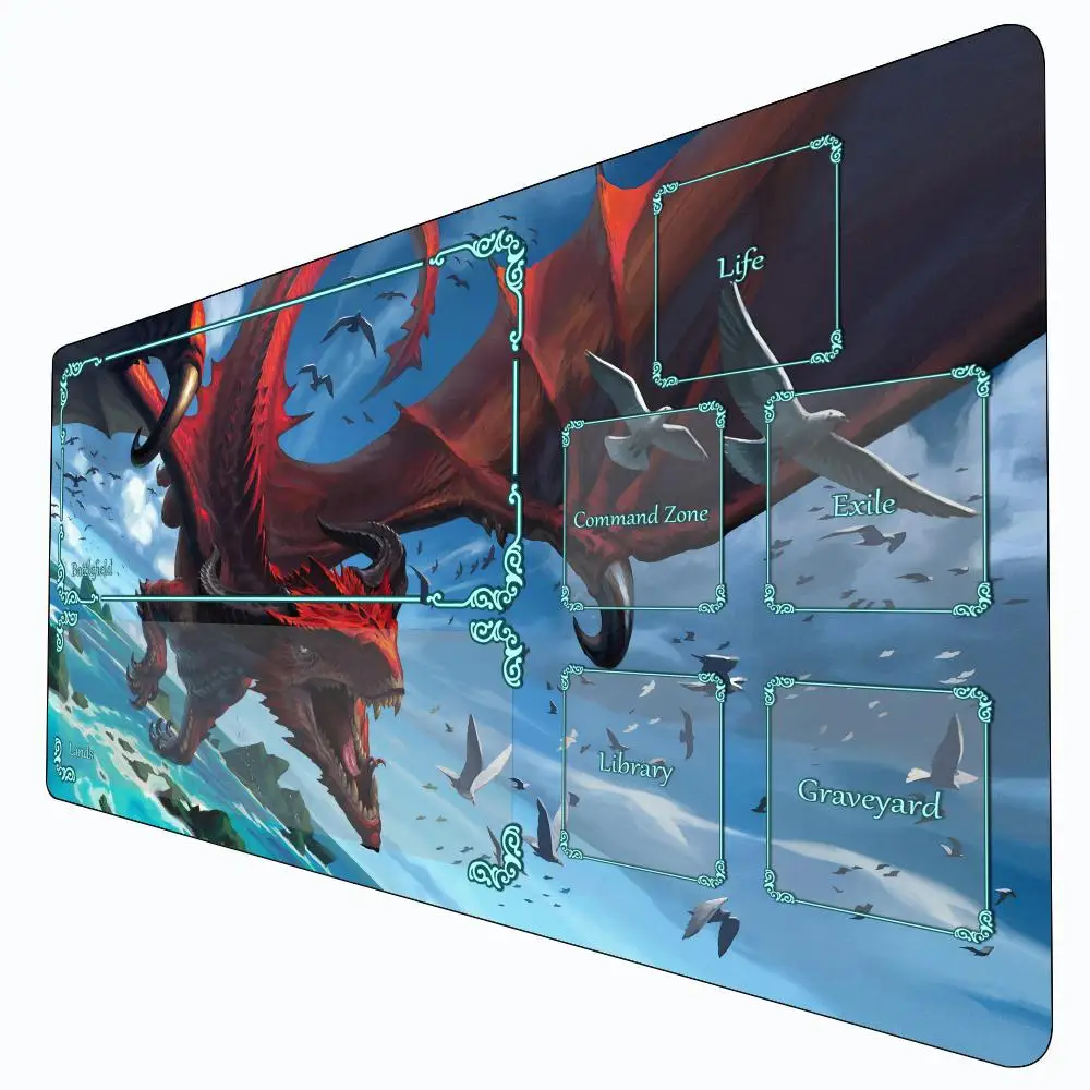 Фэнтезийный гигантский игровой коврик с летающим драконом Magic Card и зонами mtg игровой коврик настольный коврик Commander Playmat подходит для игровых сборов
Фэнтезийный гигантский игровой коврик с летающим драконом Magic Card и зонами mtg игровой коврик настольный коврик Commander Playmat подходит для игровых сборов