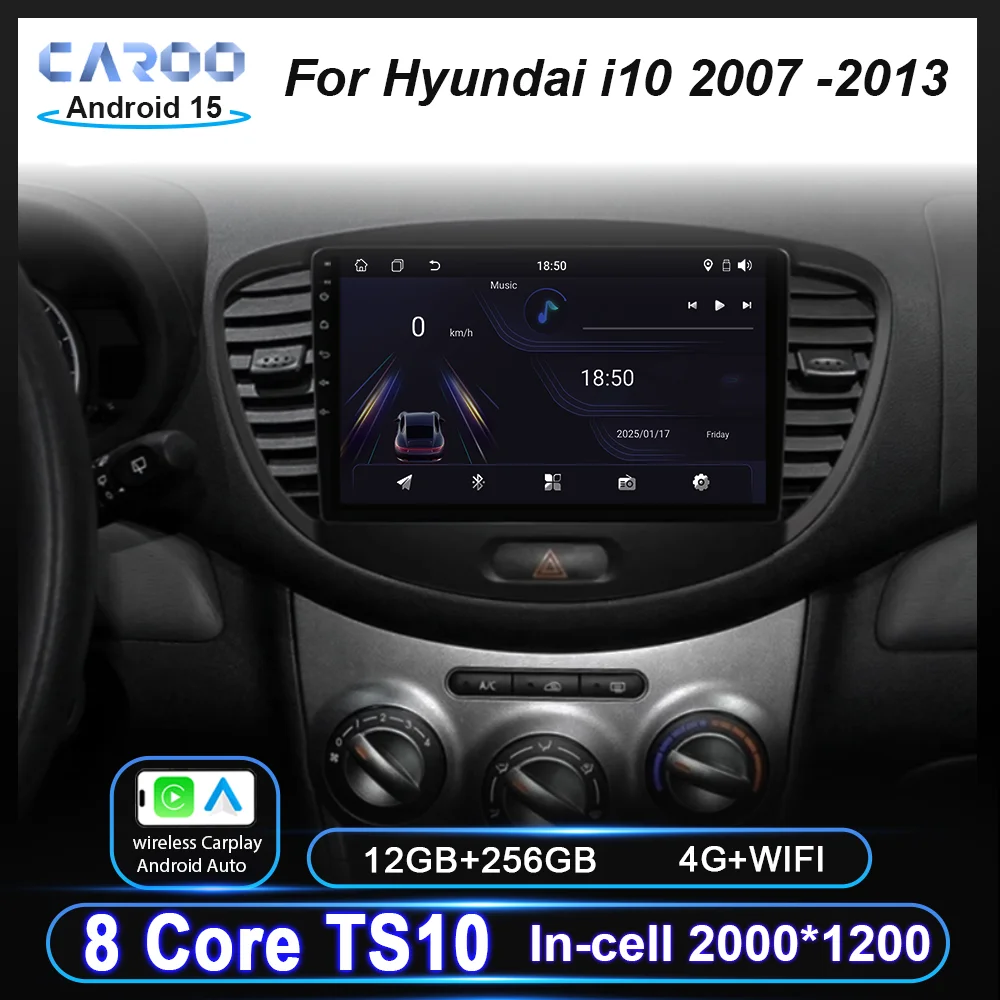 Android 15 Car DVD For Hyundai i10 2007 2008 2009 2010-2013 Auto Radio Stereo Multimedia Player GPS Navigation NO 2din WIFI 4G
Android 15 Car DVD For Hyundai i10 2007 2008 2009 2010-2013 Auto Radio Stereo Multimedia Player GPS Navigation NO 2din WIFI 4G