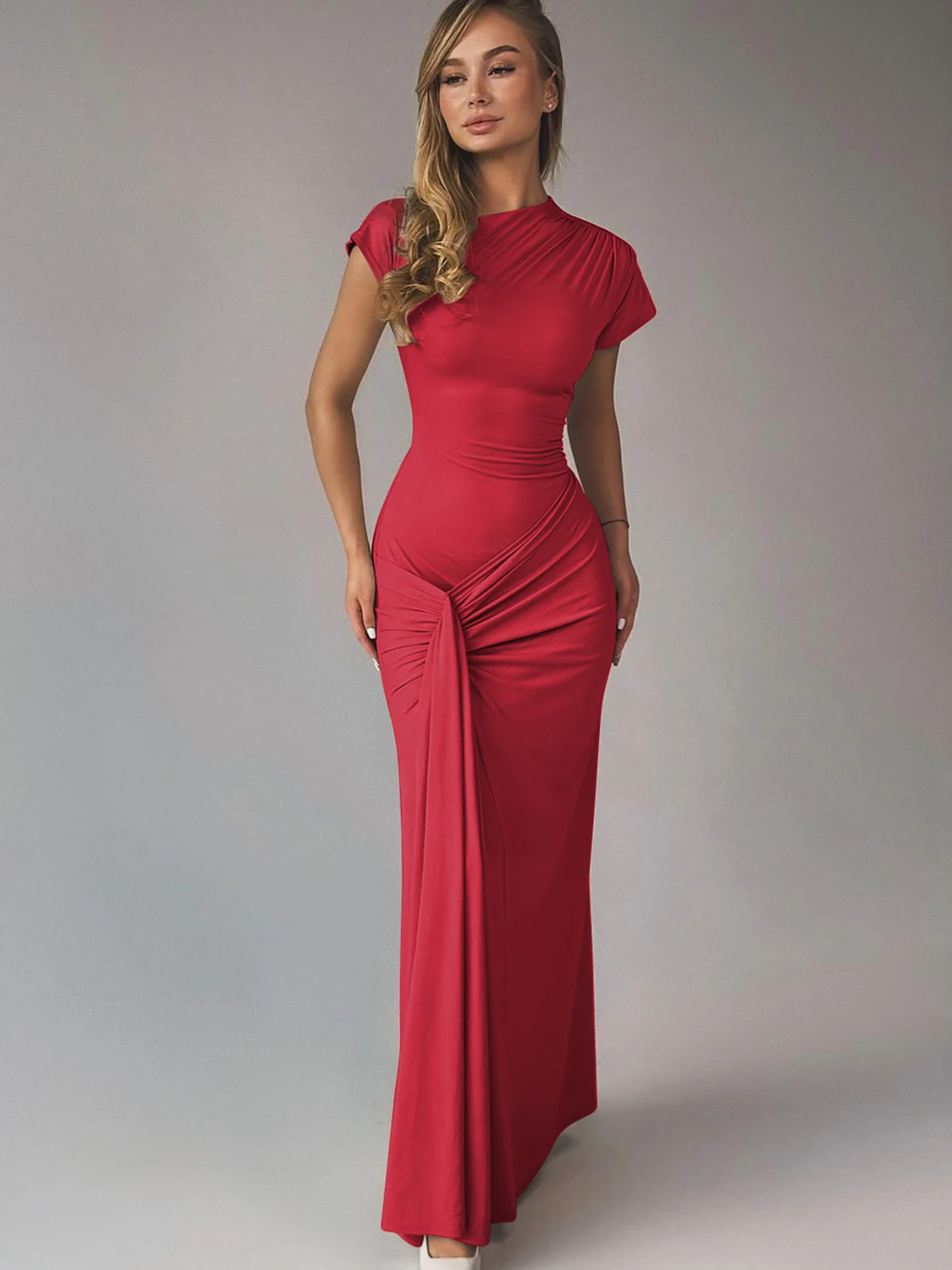 Hawthaw Women Short Sleeve Party Club Evening Bodycon Basic Black Long Dress 2024 Summer Clothes Wholesale Items For Business
Hawthaw Women Short Sleeve Party Club Evening Bodycon Basic Black Long Dress 2024 Summer Clothes Wholesale Items For Business