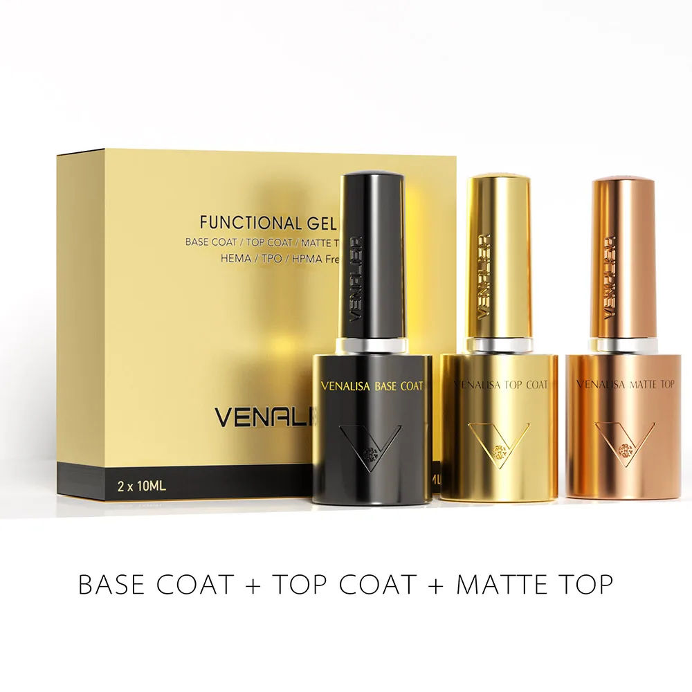 1/2/3pcs Kit Venalisa 10ml Nail Gel Polish Hema Free Base Ultra Glossy Diamond Tempered Long Wear Top Coat Matt Top Gel Varnish
1/2/3pcs Kit Venalisa 10ml Nail Gel Polish Hema Free Base Ultra Glossy Diamond Tempered Long Wear Top Coat Matt Top Gel Varnish