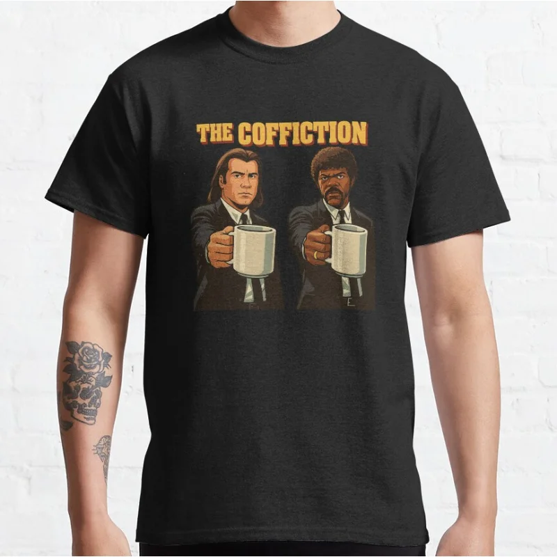 80s vintage movie Pulp fiction The Coffiction Short-sleeve crewneck T-shirt for men large size Adult Tops S-6xl
80s vintage movie Pulp fiction The Coffiction Short-sleeve crewneck T-shirt for men large size Adult Tops S-6xl