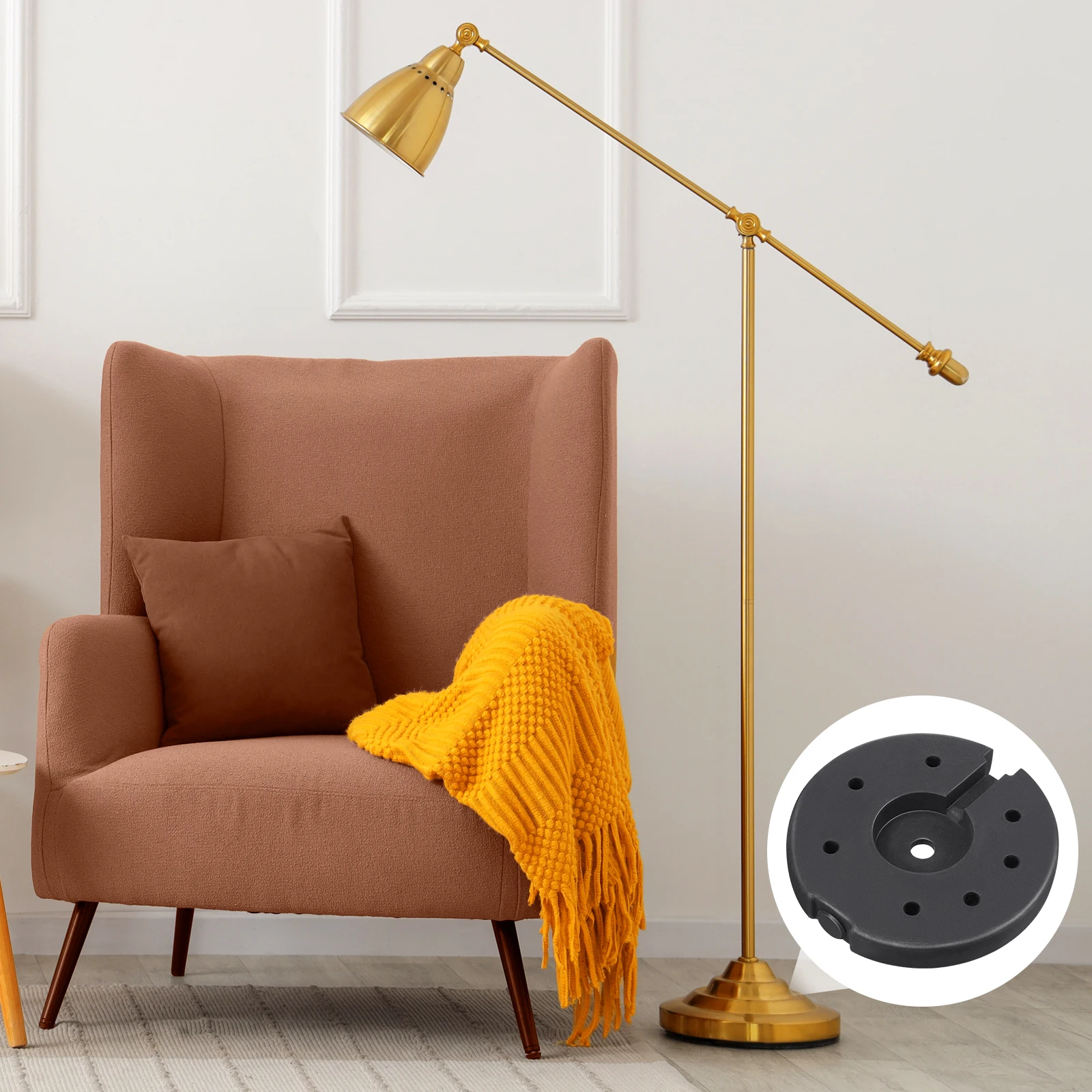 Heavy Duty Plastic Base Weight Stable Floor Lamp Loader, Cast Desk Lamp Base, Floor Light Stand Accessory, Lighting Fixture Part
Heavy Duty Plastic Base Weight Stable Floor Lamp Loader, Cast Desk Lamp Base, Floor Light Stand Accessory, Lighting Fixture Part