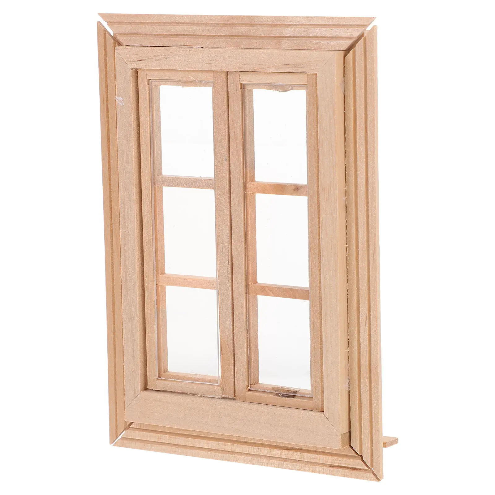 Miniature Wooden Window Lifelike Small Dollhouse Decor Exquisite Miniature House Accessories Perfect for Scene Layout Photo
Miniature Wooden Window Lifelike Small Dollhouse Decor Exquisite Miniature House Accessories Perfect for Scene Layout Photo