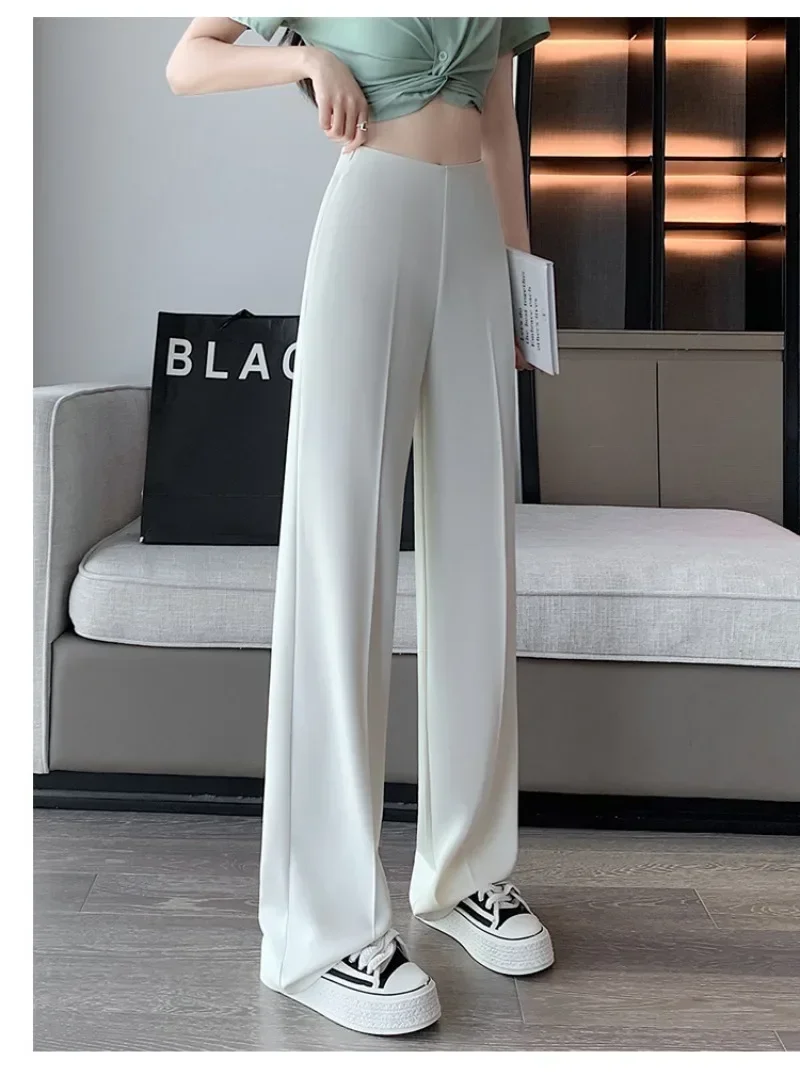 High Waisted Suits Pants Women 2025 Korean Fashion Solid Elegant Straight Pants Office Ladies Casual Wide Leg Pants Y2k Kpop
High Waisted Suits Pants Women 2025 Korean Fashion Solid Elegant Straight Pants Office Ladies Casual Wide Leg Pants Y2k Kpop