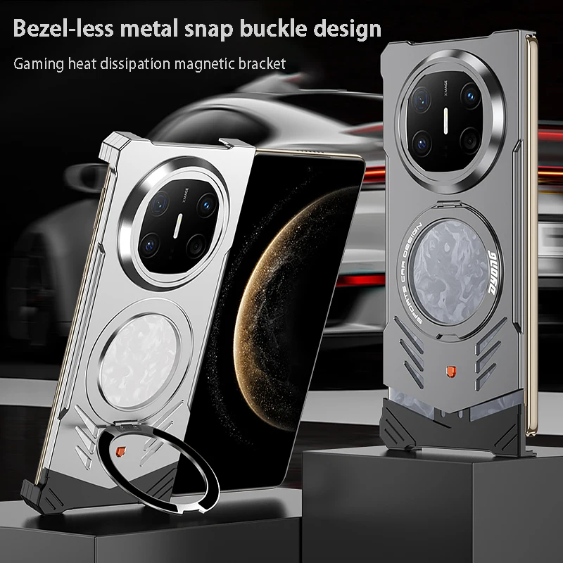 Aluminum Alloy Magnetic Elastic Snap Case For Huawei Mate X5 X6 360° Rotating Heat Dissipation Case For Huawei Mate X6 X5 X3
Aluminum Alloy Magnetic Elastic Snap Case For Huawei Mate X5 X6 360° Rotating Heat Dissipation Case For Huawei Mate X6 X5 X3