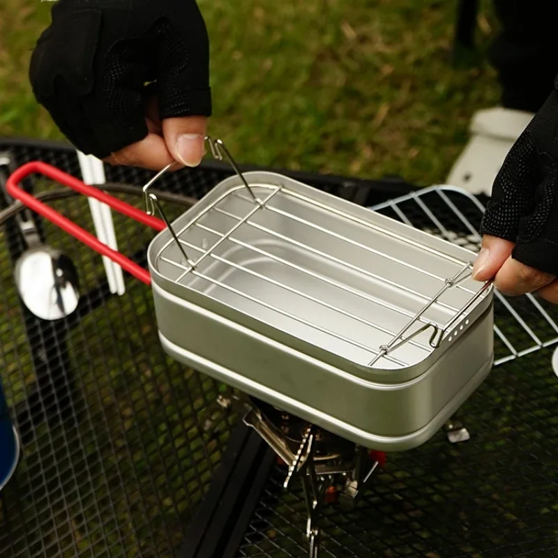 Aluminum Alloy Lunch Box Stainless Picnic Box Ourdoor Dinner Pail Travel Camping Food Breafast Storage Dinnerware
Aluminum Alloy Lunch Box Stainless Picnic Box Ourdoor Dinner Pail Travel Camping Food Breafast Storage Dinnerware