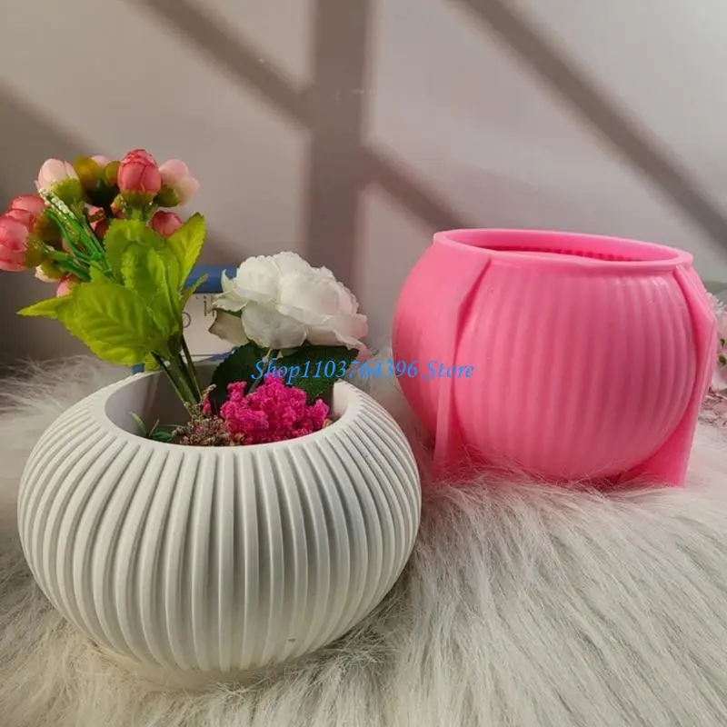 G7NC Make Adorable Stripe Plant Pots with Reusable Silicone Mold for Home Decoration
G7NC Make Adorable Stripe Plant Pots with Reusable Silicone Mold for Home Decoration