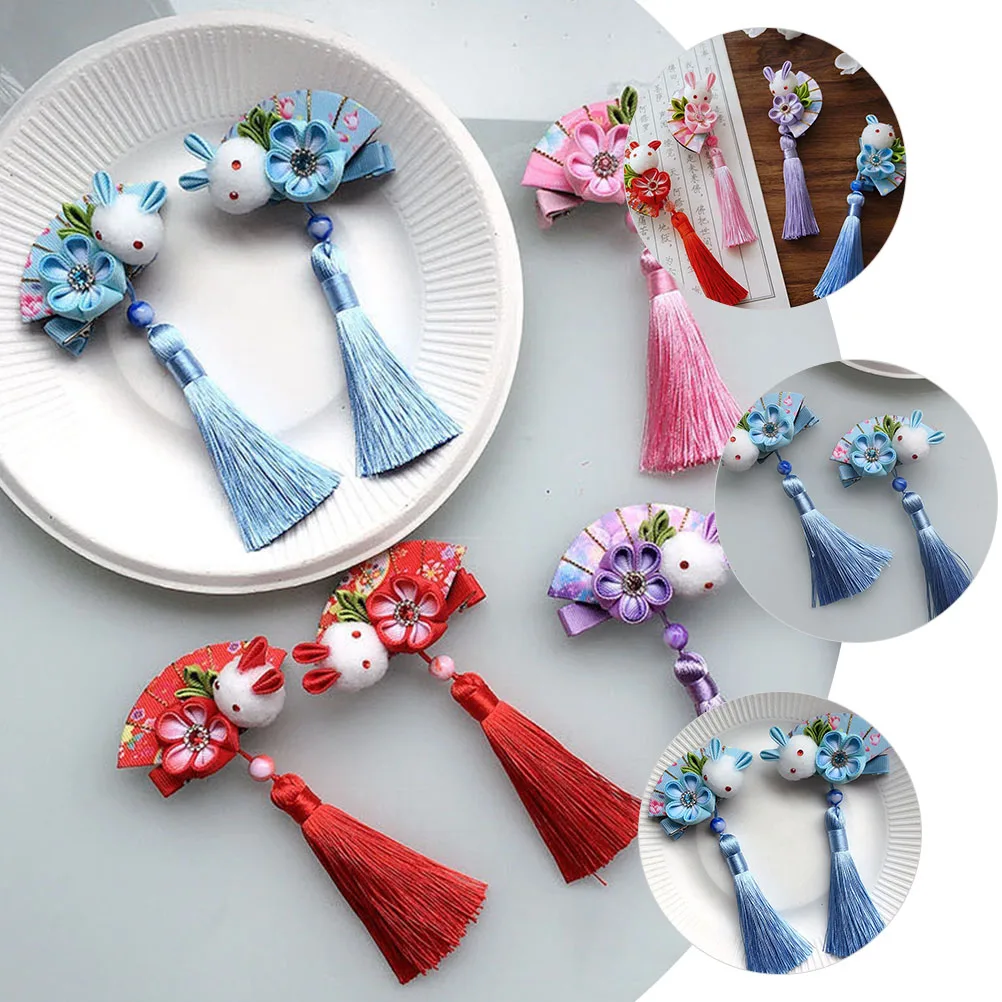 2Pcs Bunny Hair Clip Japanese Style Fan Tassel Flower Hair Barrette Hair Accessories
2Pcs Bunny Hair Clip Japanese Style Fan Tassel Flower Hair Barrette Hair Accessories