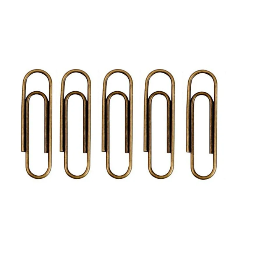 100Pcs/lot Bronze Color Paper Clips Metal Paper Clips Notes Classified Clips Vintage Paper Clips for Junk Journal Stationery Sc
100Pcs/lot Bronze Color Paper Clips Metal Paper Clips Notes Classified Clips Vintage Paper Clips for Junk Journal Stationery Sc