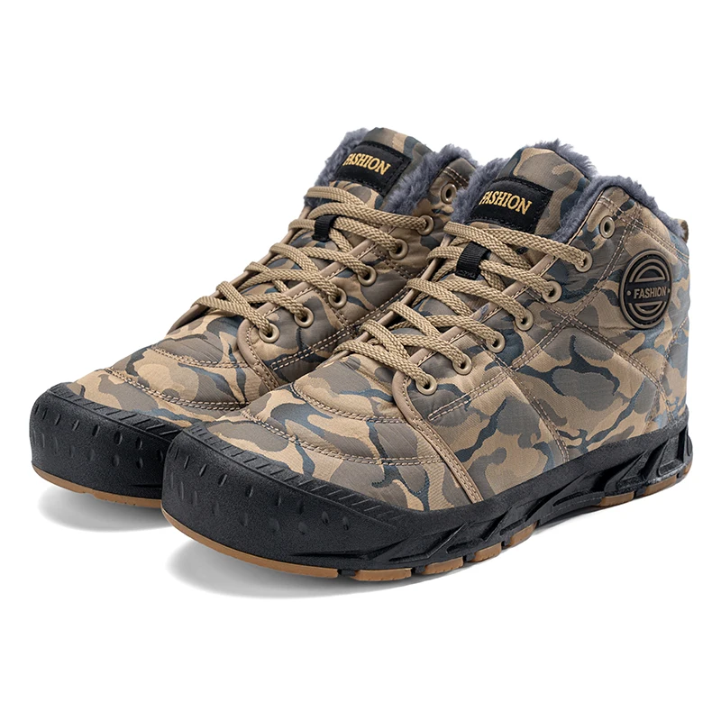 HKDQ Winter Plus Velvet Snow Boots Men Mountain Boots Fashion Camouflage Men's Hiking Boots Outdoor Warm High Top Trekking Shoes
HKDQ Winter Plus Velvet Snow Boots Men Mountain Boots Fashion Camouflage Men's Hiking Boots Outdoor Warm High Top Trekking Shoes