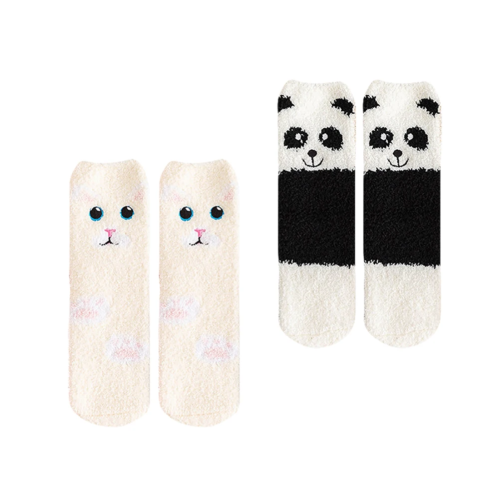 2 Pairs Coral Fleece Socks Women Non Slip Cartoon Floor Sleep Stockings Winter Lightweight Comfortable Elastic Gifts
2 Pairs Coral Fleece Socks Women Non Slip Cartoon Floor Sleep Stockings Winter Lightweight Comfortable Elastic Gifts